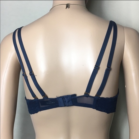 Sam Edelman Double Strap Lace Bralette, Size L - Picture 4 of 7